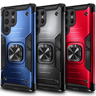 SAMSUNG S23 Ultra Premium Duty Ring Stand with Magnet Cases