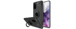 Samsung A03S Oil Painted Case w/Flat Magnetic Ring Stand Bla