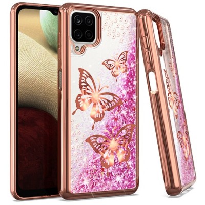 Samsung A12 Chrome Glitter Glitter Case Design #1 (Retail Pa