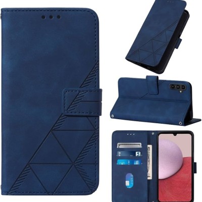 Samsung A15 5G Kick Stand Holster Case w/ Card Slot Blue