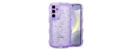 Samsung A15 5G Premium Painted Hybrid 2 in 1 Case Purple