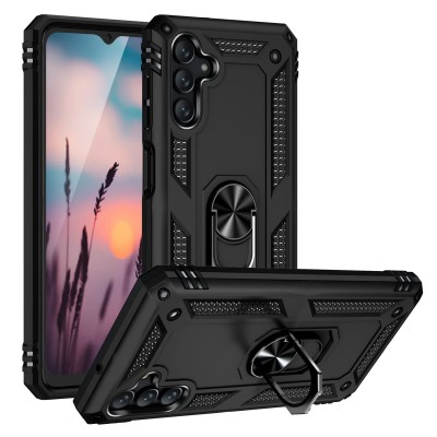 Samsung A26 Hybrid Dual Layer Case w/Magnetic Ring Black(Pre