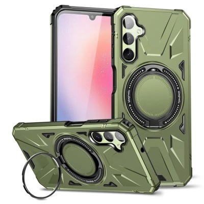 Samsung A35 5G Magnetic W/ Ringstand Cases Green