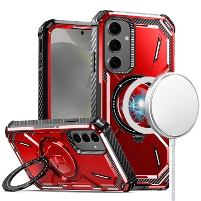 Samsung Galaxy S24 Premium  Bumper Case w/ Magnetic Red  Edge