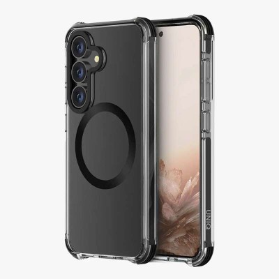 Samsung Galaxy S25 Hybrid Dual Layer Case w/Magnetic Ring Bl