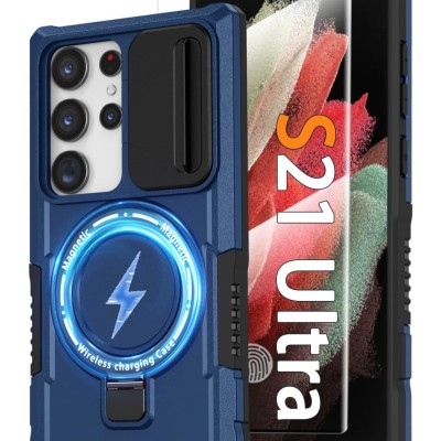 Samsung S21 Ultra 7"1 New Texture Magnet Ring Stand Cases