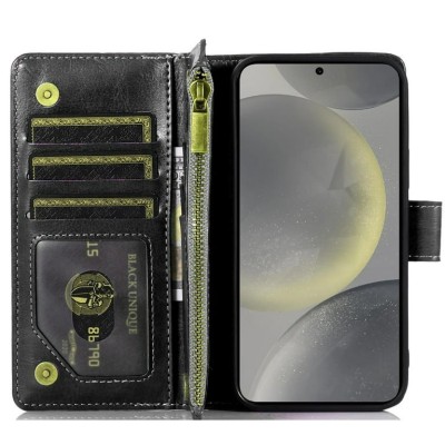 Samsung S24 FE luxurious synthetic PU leather 6 Card Slots I