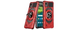 Samsung S25 Ultra Hybrid Dual Layer Case w/Magnetic Ring Red