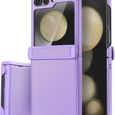 Samsung Z Flip5 Hybrid Dual Layer Case w/Magnetic Ring Stan