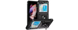 Samsung Z Flip5 Hybrid Dual Layer Case w/Magnetic Ring Stan