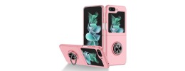 Samsung Z Flip5 Premium Matte Magnet Ring Stand Case Pink