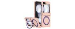 Samsung Z Flip6 Magsafe case w/ Rotate Ring Stand Pink(Premi
