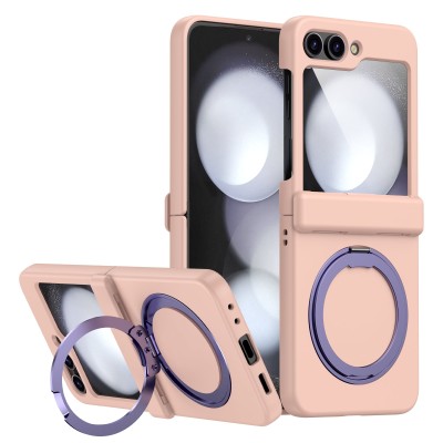 Samsung Z Flip6 Magsafe case w/ Rotate Ring Stand Pink(Premi