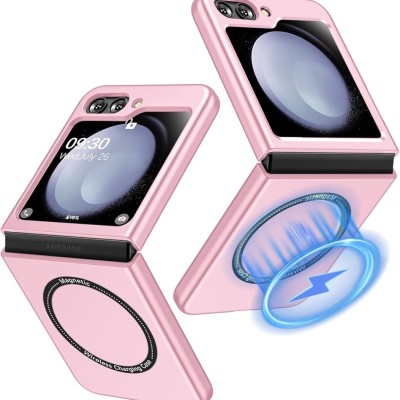 Samsung Z Flip6 Premium Matte Magnet Ring Stand Case Pink(Pr