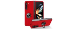 Samsung Z Fold6 Premium New Bumper Case w/Kick Stand Red(Pre