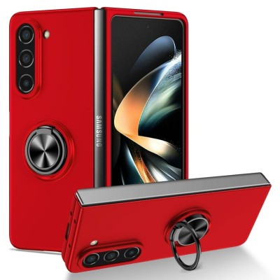 Samsung Z Fold6 Premium New Bumper Case w/Kick Stand Red(Pre