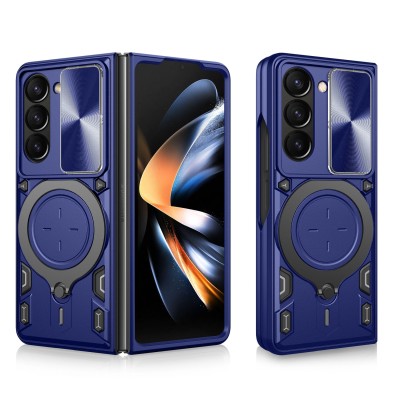 Samsung Z Fold7 Oil Painted Case w/Flat Magnetic Ring Stand