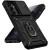 For Samsung s25 FE Car Mount with 2-Ring Stand Hybrid Case - Black