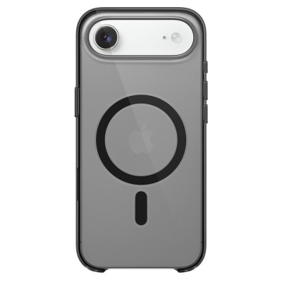 for iP17 AIR Premium Magsafe Silicon w Lens Stand01 - Gray