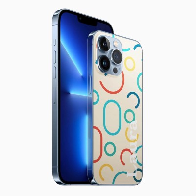 for iPhone 13PM Sleek Skin Design Case01- D1