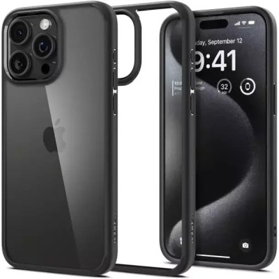 iP15 Pro Max Alien Design Shockproof Kickstand Magnetic Hybrid Case Cover - Black