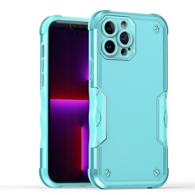 iP15 Pro Max Exquisite Tough Shockproof Hybrid Case Cover - Teal
