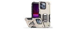 iP15 Pro Max OPTIMUM Magnetic Ring Stand Hybrid Case Cover - Rose Gold