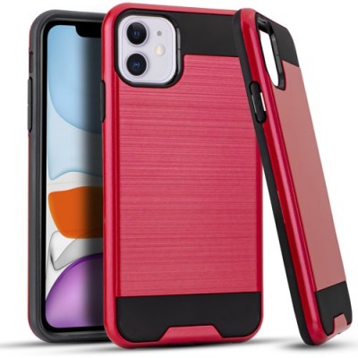 iPhone 11 6.1 Brushed Case Red