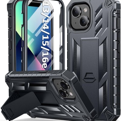 iPhone 13 6.1 /14 6.1 Brushed Case 3 Black
