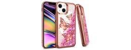 iPhone 13 6.1 /14 6.1 CHRO GLT Motion Butterfly ROSE GOLD
