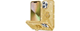 iPhone 13 6.1 /14 6.1 FLASHING Glitter Rose Gold