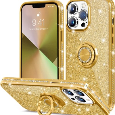 iPhone 13 6.1 /14 6.1 FLASHING Glitter Rose Gold