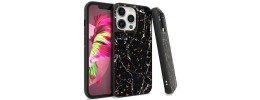 iPhone 13 6.1 /14 6.1 Chrome Flake Marble Black