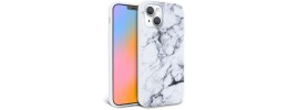 iPhone 13 6.1 /14 6.1 Chrome Flake Marble White