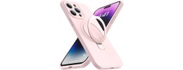 iPhone 13 pro max Magsafe w Stand Case Deluxe01-Pink