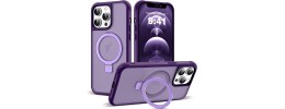 iPhone 13 pro max Magsafe w Stand Case Deluxe01-Purple