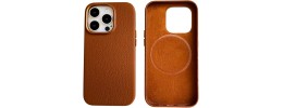 iPhone 14 PRO 6.1" iBrands Leather Back Pocket Collection - Tan