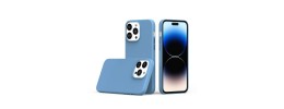 For iPhone 14 PRO MAX 6.7" PU Leather with inner [Magnetic Circle] Colored Metal Buttons - Indigo Blue