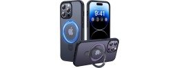iPhone 14 pro max Magsafe w Stand Case Deluxe01-Blue