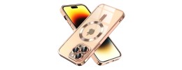 iPhone 14 pro max Magsafe w Stand Case Deluxe01-Gold