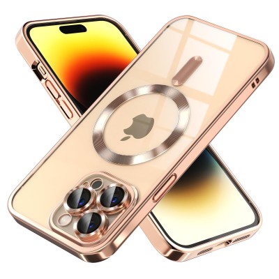 iPhone 14 pro max Magsafe w Stand Case Deluxe01-Gold