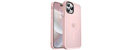 iPhone 14 pro max Magsafe w Stand Case Deluxe01-Pink