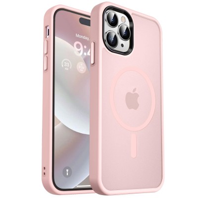 iPhone 14 pro max Magsafe w Stand Case Deluxe01-Pink