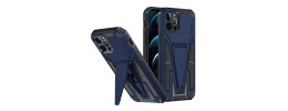 iPhone 15 Alien Design Shockproof Kickstand Magnetic Hybrid Case Cover - Blue