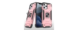 iPhone 15 Robust Magnetic Kickstand Hybrid Case Cover - Rose Gold