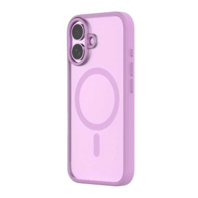 iPhone 16e Hybrid Clear Case w/ Magsafe Purple Edge(Pre