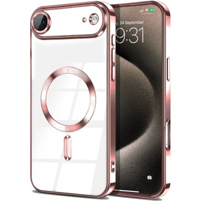iPhone 17 2025 Chrom Clear Case w/Magnetic Ring Camera Glass