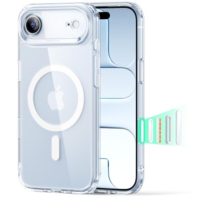 iPhone 17 2025 Chrom Clear Case w/Magnetic Ring Camera Glass