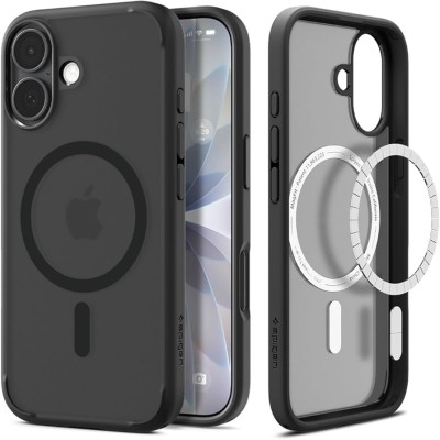 iPhone 17 2025 Hybrid Dual Layer Case w/Magnetic Ring Black(