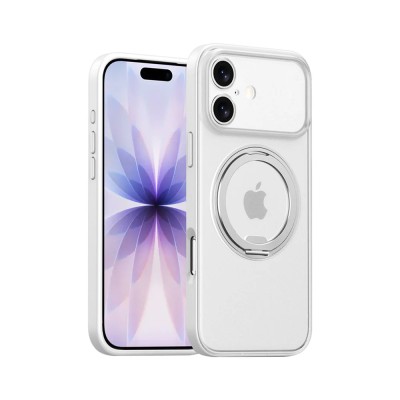 iPhone 17 2025 Hybrid Case w/Large Twisting Magnetic Ring St